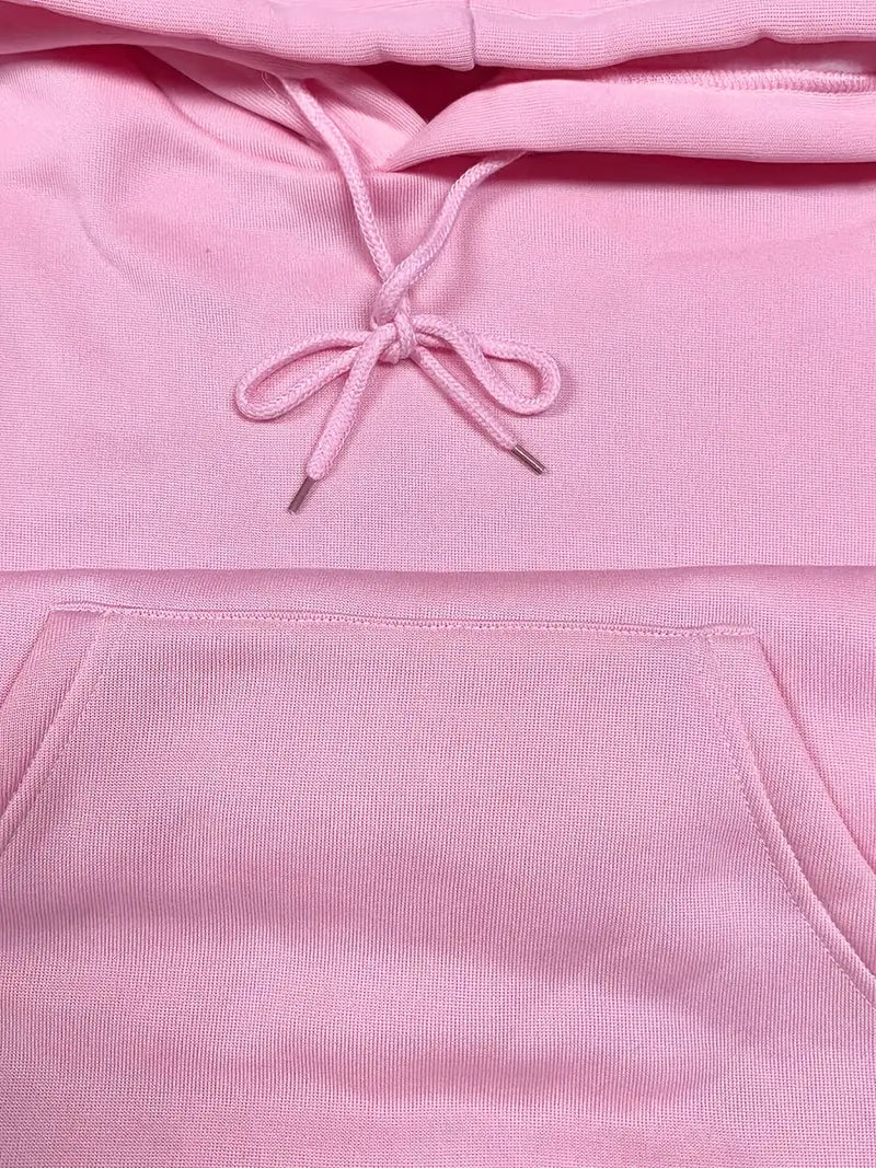 Brit & Boho™ I Keisha Solid Kangaroo Pocket Hoodie Without Pants Brit & Boho | Fashion & Boutique