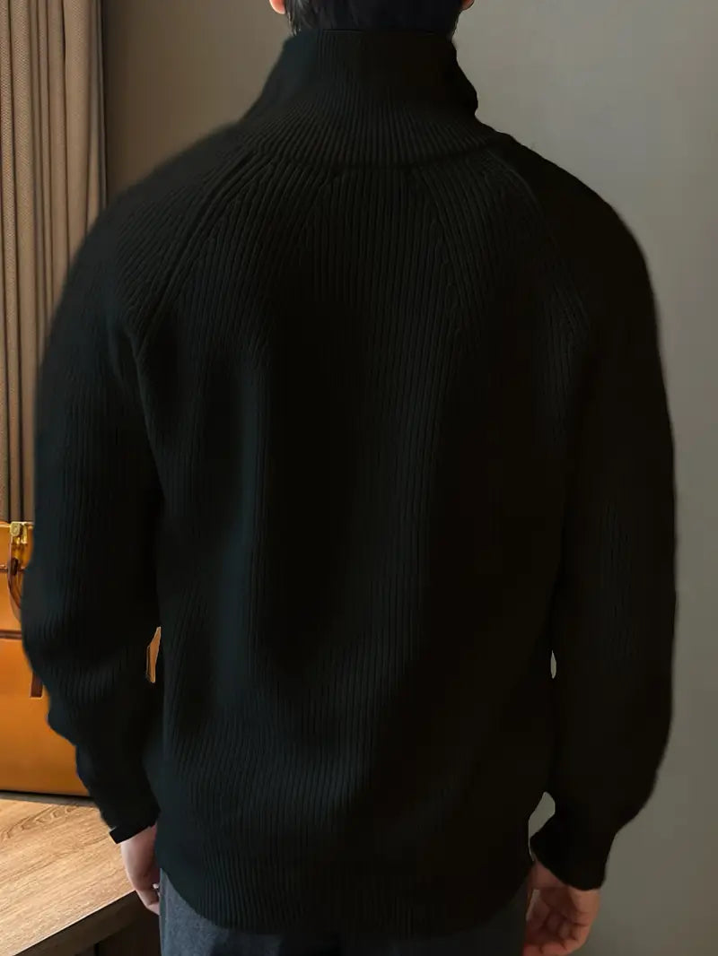 Brit & Boho™️ | Ethan Classic Knit Zipper Brit & Boho | Fashion & Boutique