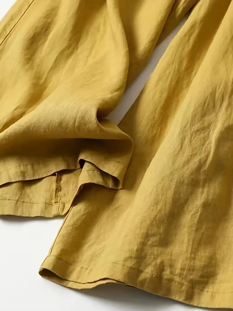 Brit & Boho™ I Gennie Solid Wide Leg Pants Brit & Boho | Fashion & Boutique