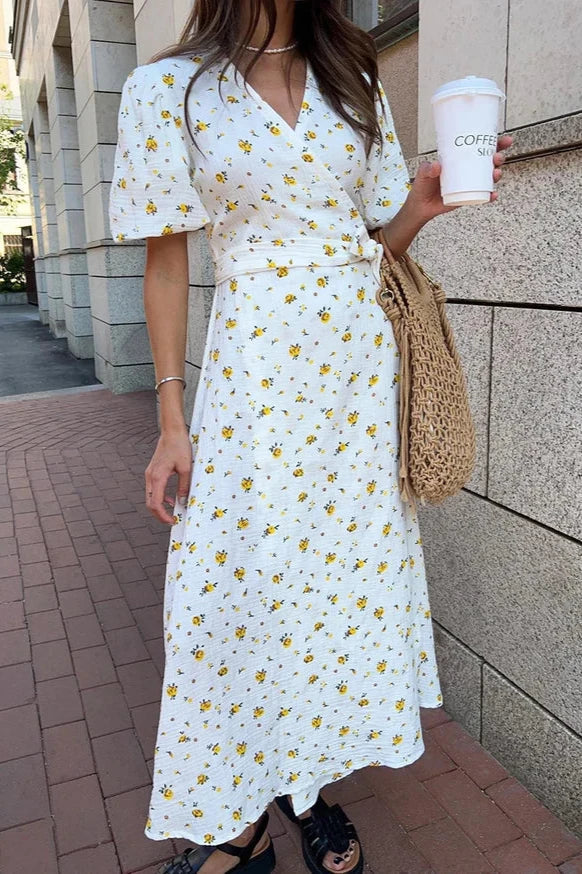 Brit & Boho™️ Aria I Cotton Floral Midi Dress Brit & Boho | Fashion & Boutique