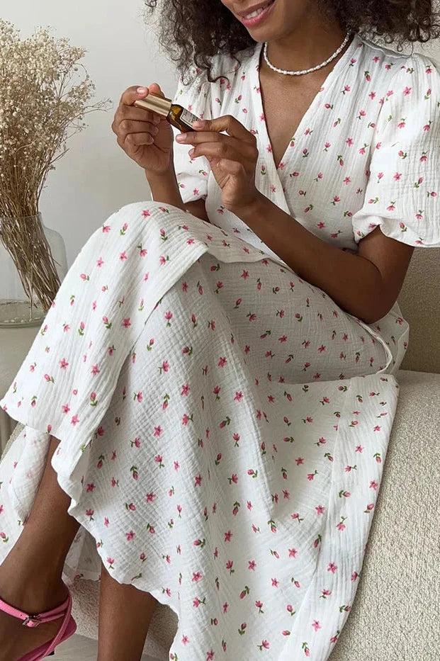 Brit & Boho™️ Aria I Cotton Floral Midi Dress Brit & Boho | Fashion & Boutique