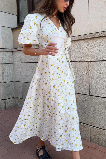 Brit & Boho™️ Aria I Cotton Floral Midi Dress Brit & Boho | Fashion & Boutique