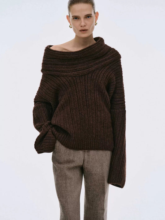 Brit & Boho™ I Becca Oversized High Roll Knit Pullover Brit & Boho | Fashion & Boutique