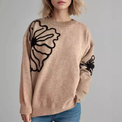 Brit & Boho™ | Amelia 3D Detailing Sweater - Brit & Boho | Fashion & Boutique