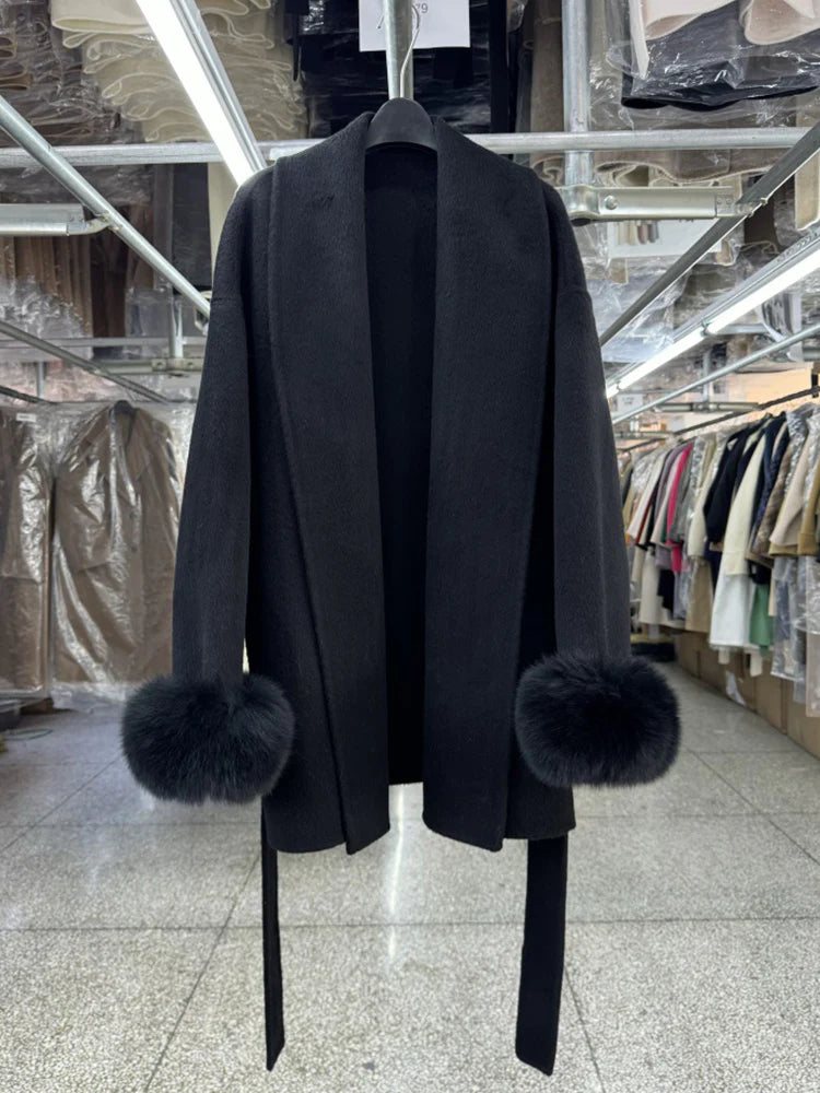 Brit & Boho™ | Alessia Fur Trench Coat - Brit & Boho | Fashion & Boutique