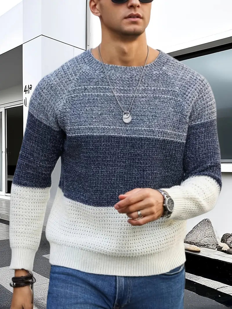 Brit & Boho™️ | The Orion Geometric Knit Pullover Brit & Boho | Fashion & Boutique