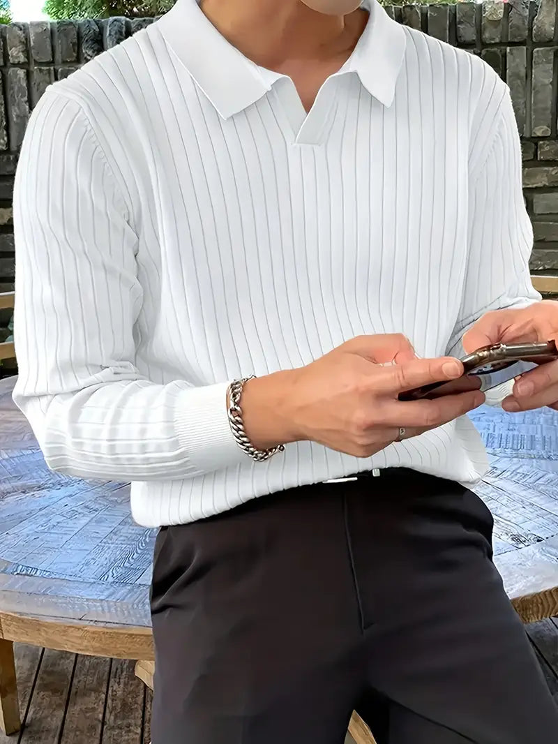 Brit & Boho™️ | Ribbed Knit Pullover Shirt Brit & Boho | Fashion & Boutique