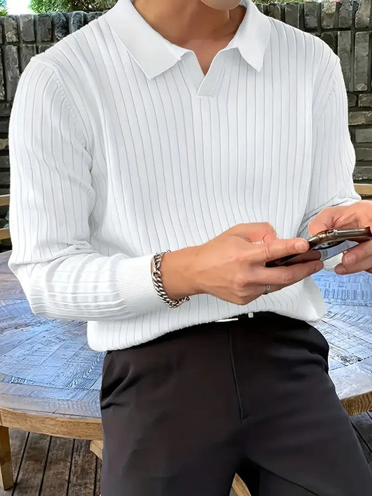 Brit & Boho™️ | Ribbed Knit Pullover Shirt Brit & Boho | Fashion & Boutique