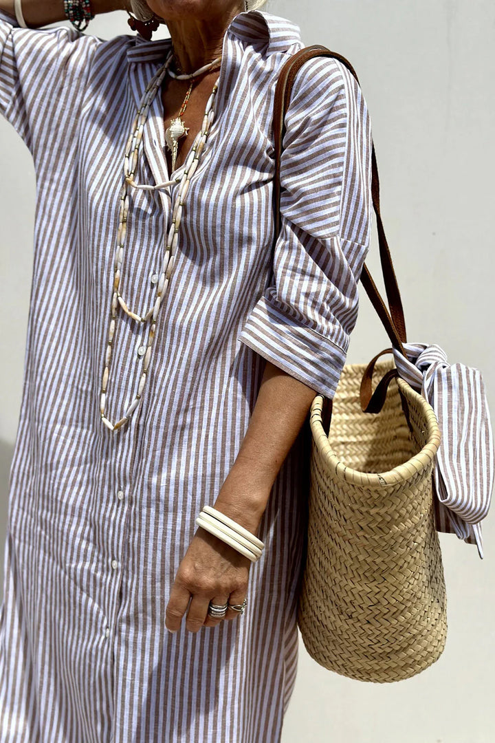 Brit & Boho™️ | Stripped Dress Shirt