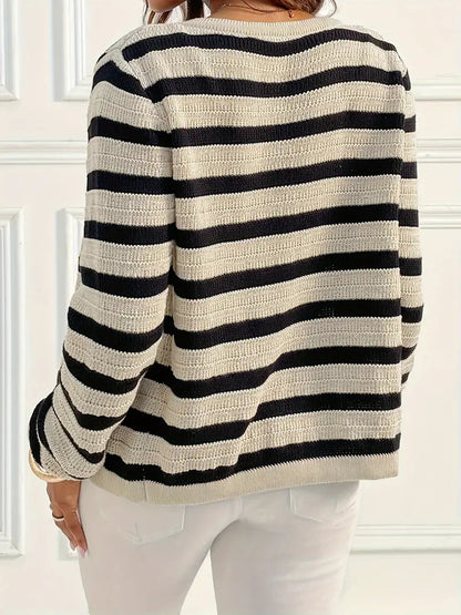 Brit & Boho™ I Sunshine Striped Cardigan with Long Sleeves Brit & Boho | Fashion & Boutique