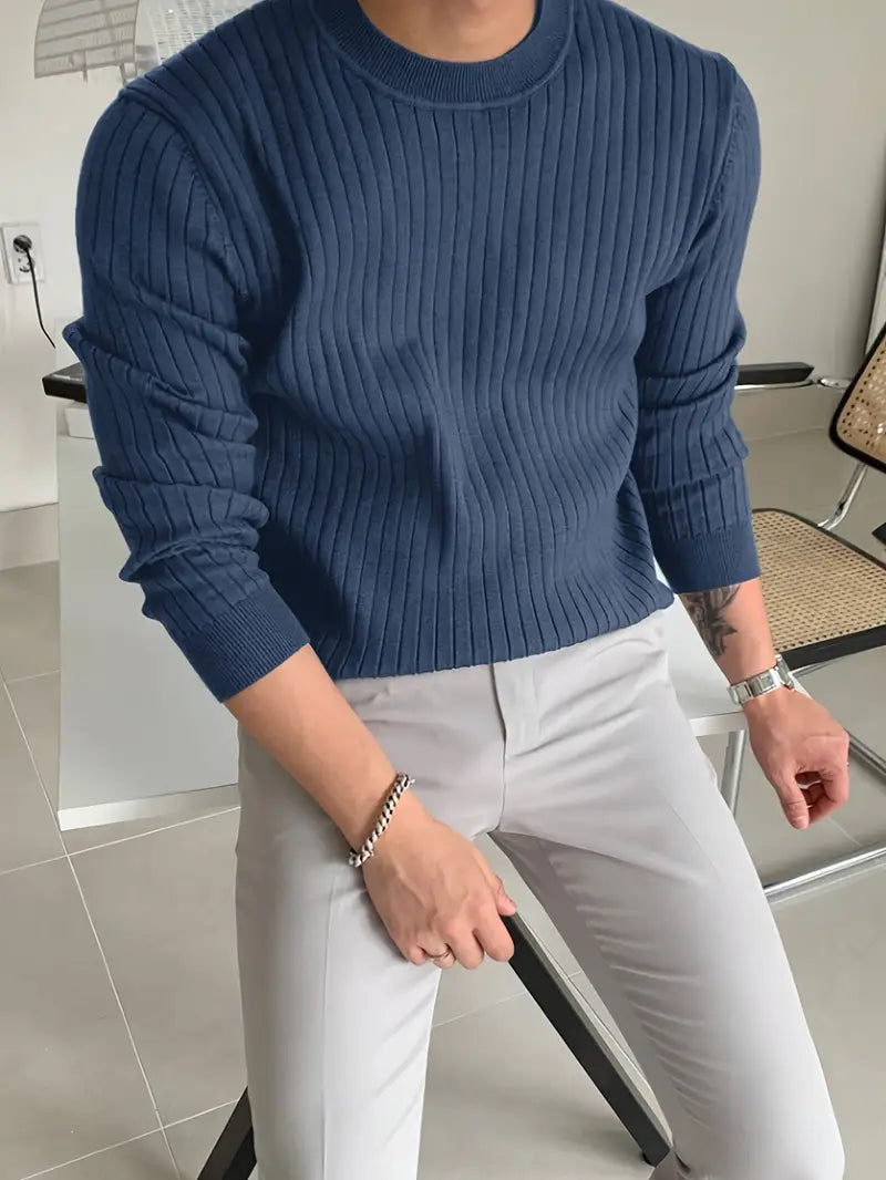 Brit & Boho™️ | Mike Essential Round-Neck Sweater Brit & Boho | Fashion & Boutique
