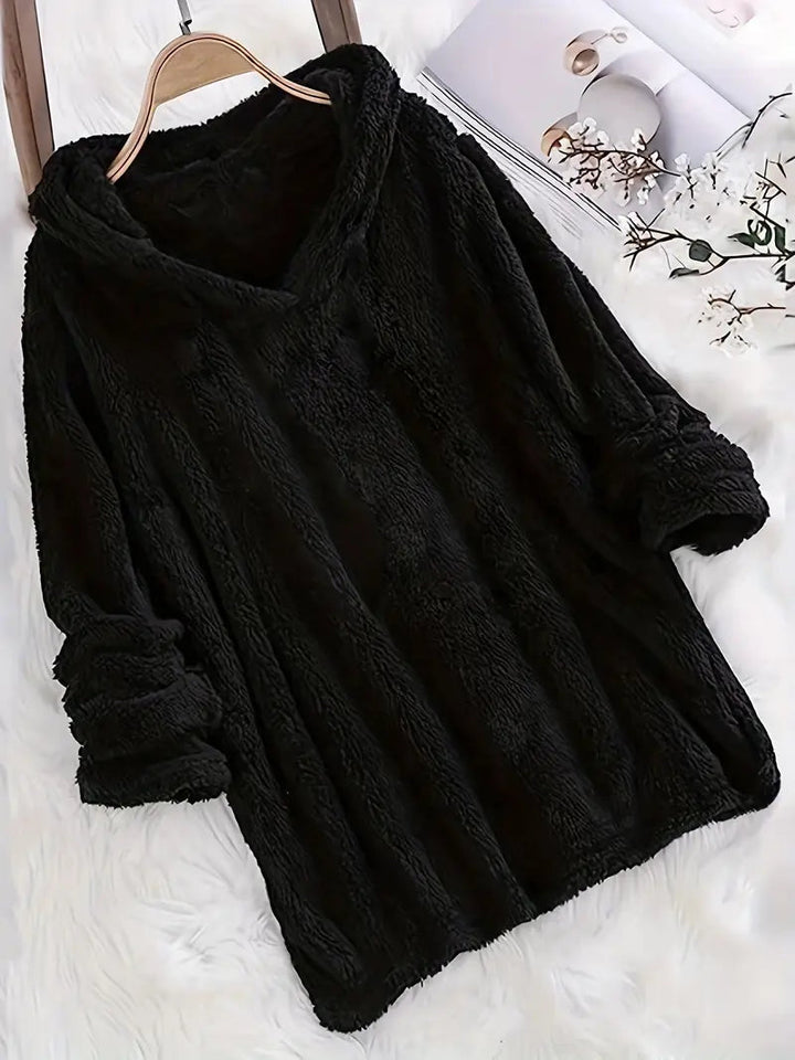 Brit & Boho™ I Nora Fleece Solid Hoodie Brit & Boho | Fashion & Boutique