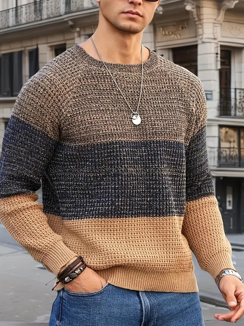 Brit & Boho™️ | The Orion Geometric Knit Pullover Brit & Boho | Fashion & Boutique