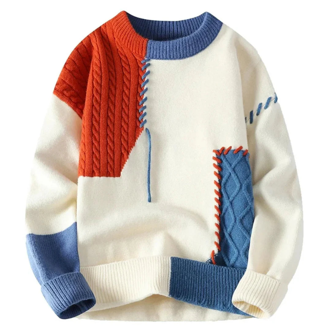 Amor | Sweater with Patchwork Brit & Boho | Fashion & Boutique