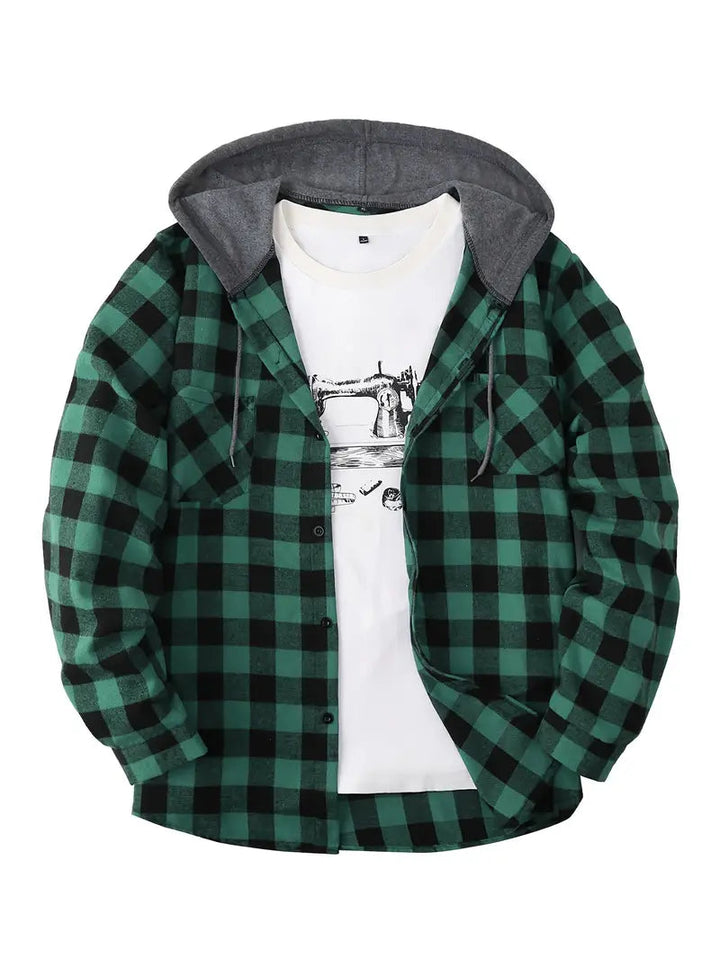 Brit & Boho™️ |  Timber Hooded Flannel Jacket Brit & Boho | Fashion & Boutique