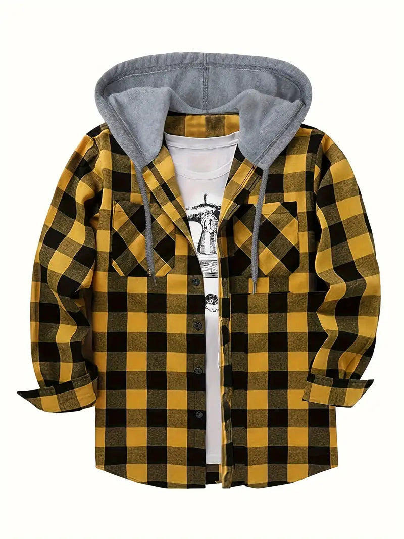 Brit & Boho™️ |  Timber Hooded Flannel Jacket Brit & Boho | Fashion & Boutique