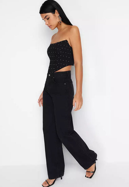 Brit & Boho™ I Danica Embellished Cropped Bustier Brit & Boho | Fashion & Boutique