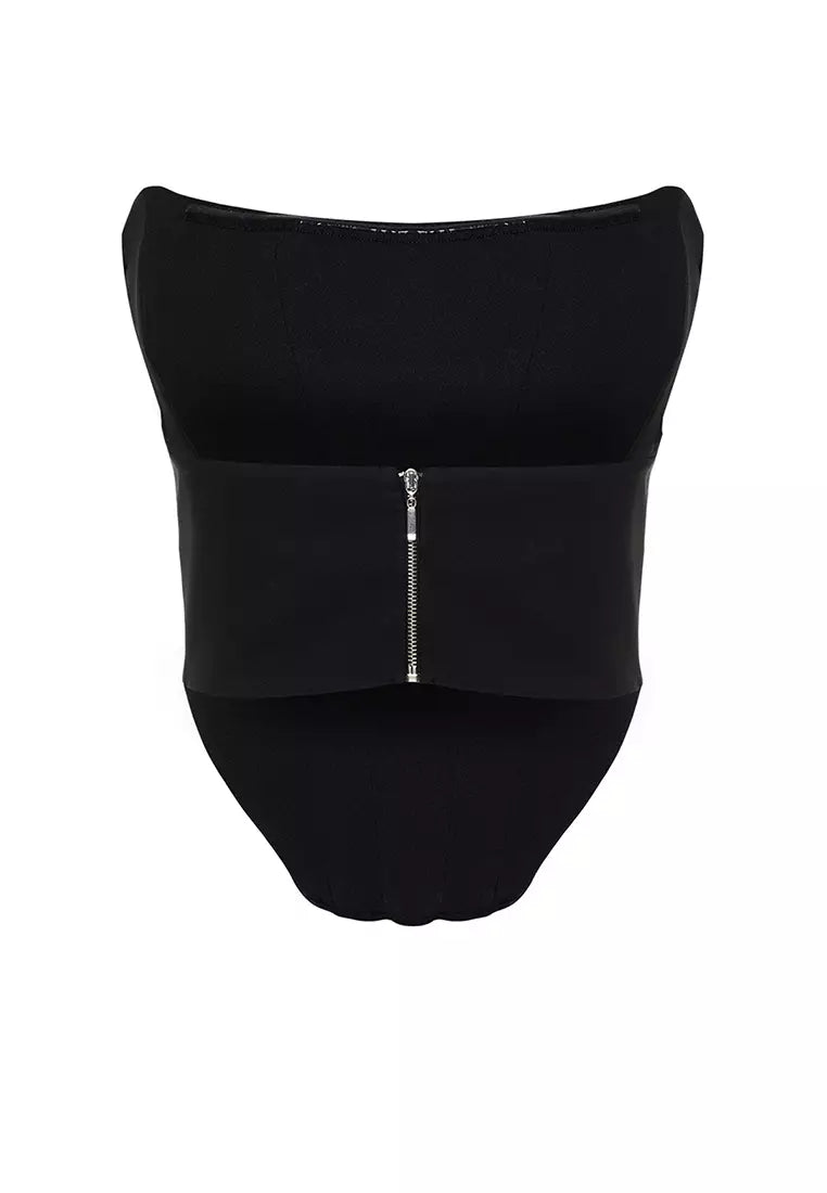 Brit & Boho™ I Danica Embellished Cropped Bustier Brit & Boho | Fashion & Boutique